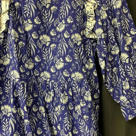 Universal Threads Blue Boho Top‎ XS - Picture 2 of 4